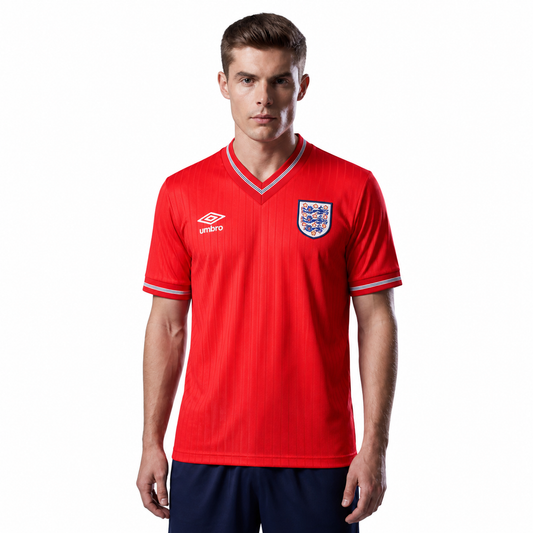WearFlags England 1986 Away Red Retro