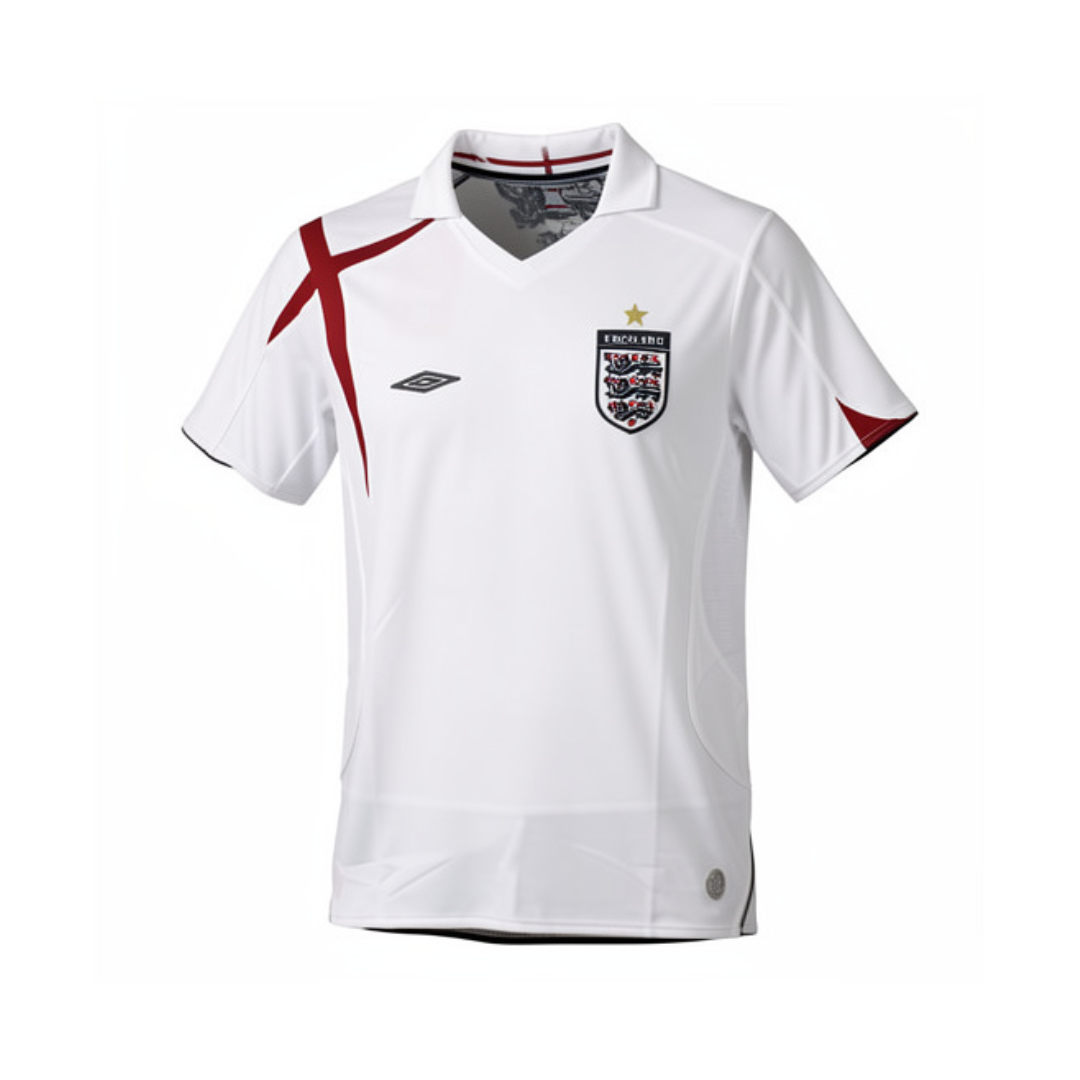 WearFlags England 2006 Rooney 9 Retro Football Shirt