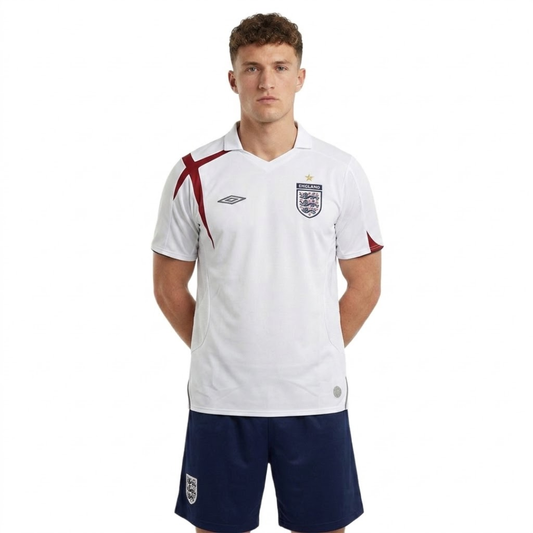 WearFlags England 2006 Rooney 9 Retro Football Shirt