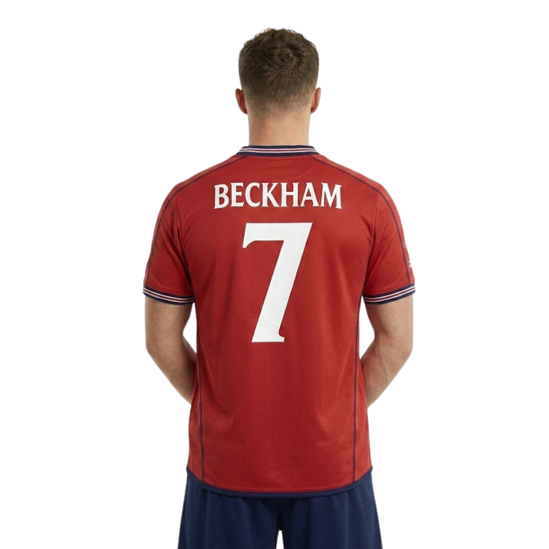 WearFlags England 2002 Red Retro Football Shirt