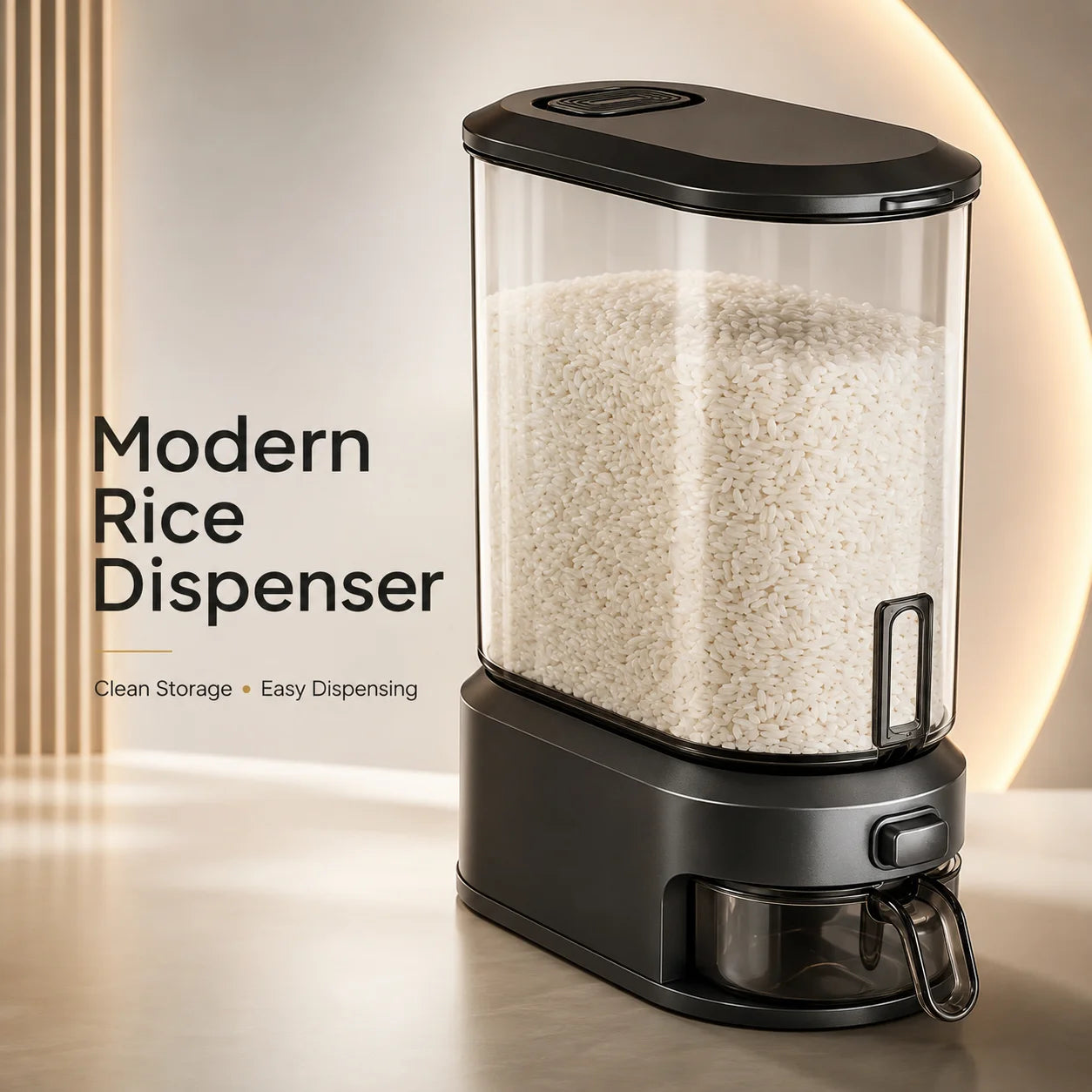 One-Touch Grain & Rice Dispenser