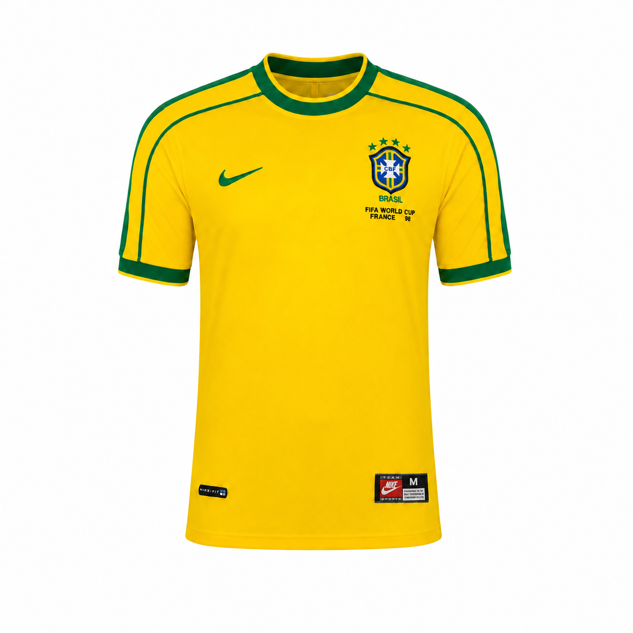WearFlags Brazil 1998 World Cup Home Retro Football Shirt