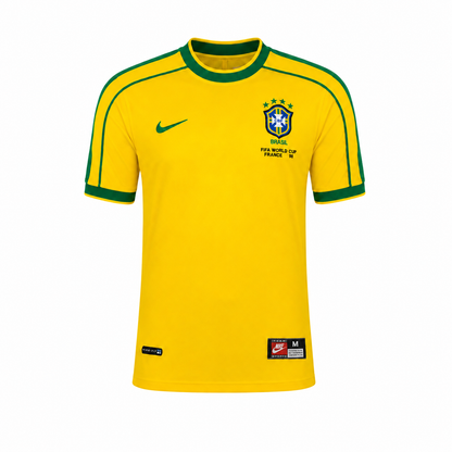WearFlags Brazil 1998 World Cup Home Retro Football Shirt