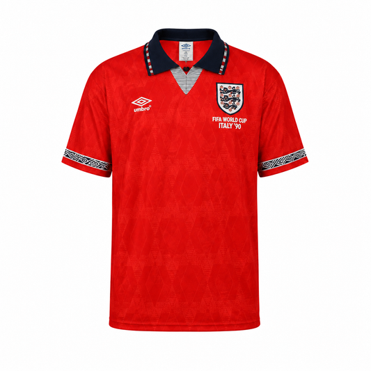 WearFlags England 1990 Red Away World Cup Italy