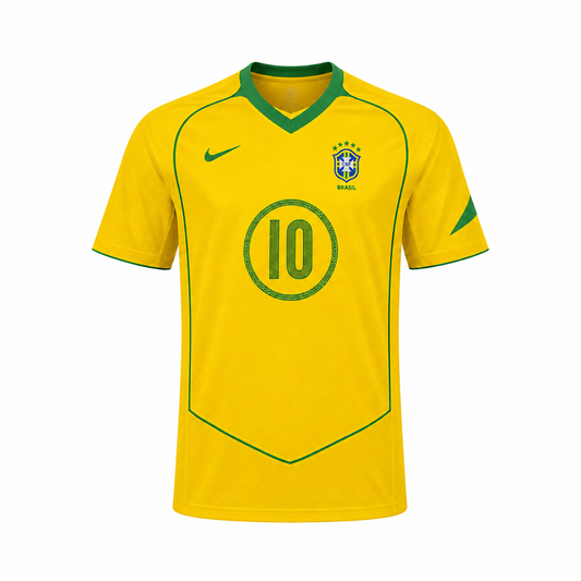 WearFlags Brazil 2004-2006 Home Retro Football Shirt
