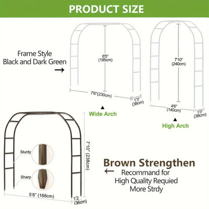 100-Inch Gothic Garden Arch