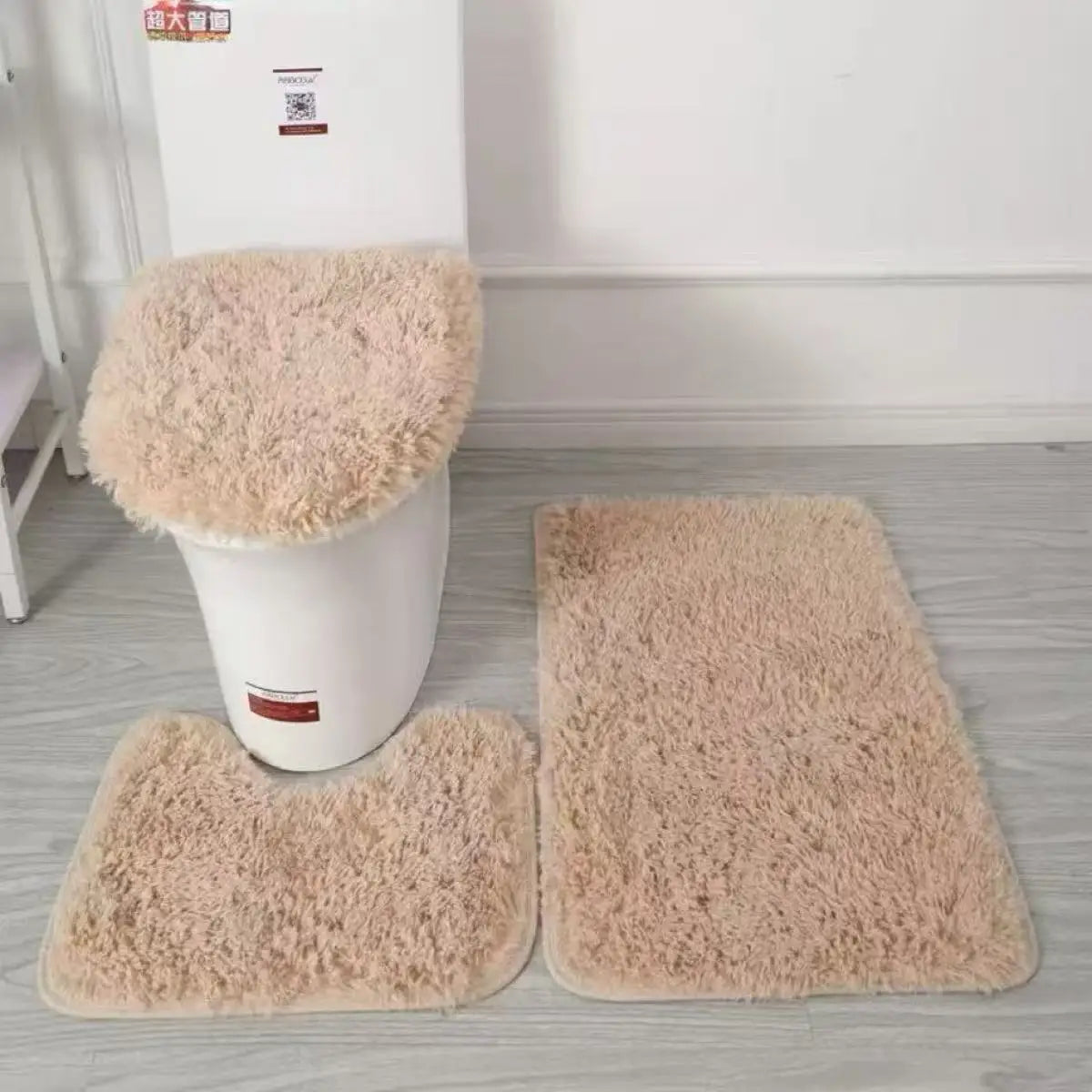 3-Piece Bathroom Rug Set