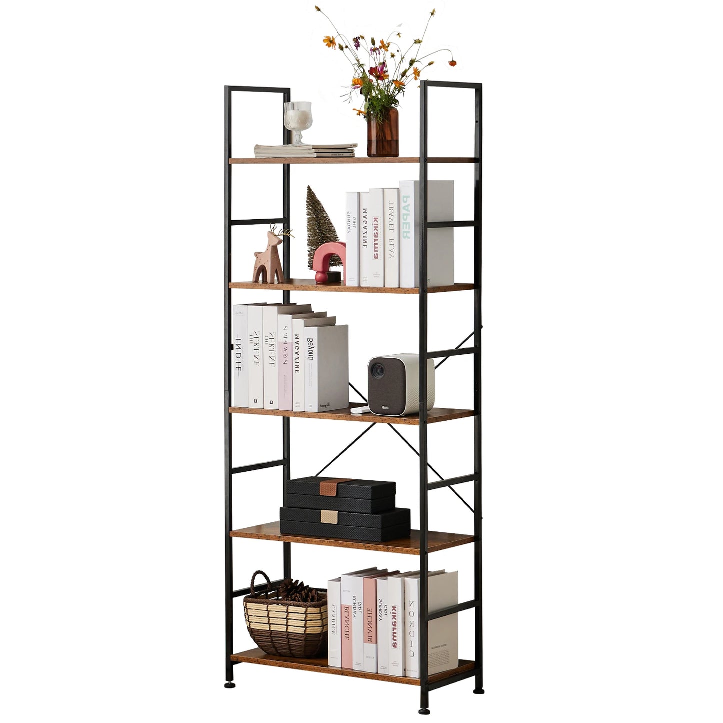 5-Tier Modern Bookcase