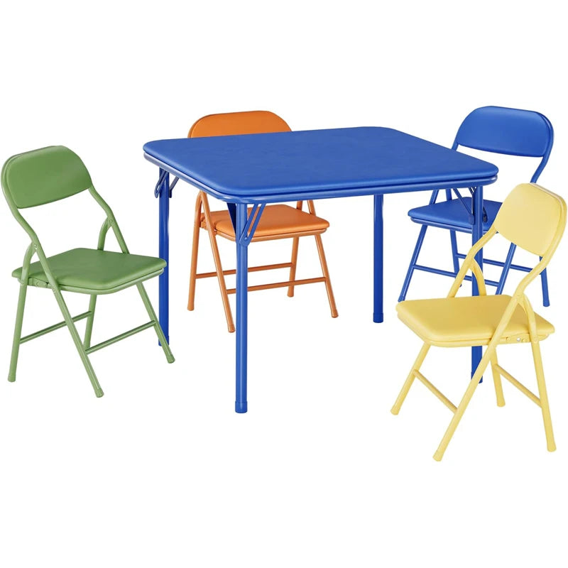 5-Piece Kids Folding Table & Chairs