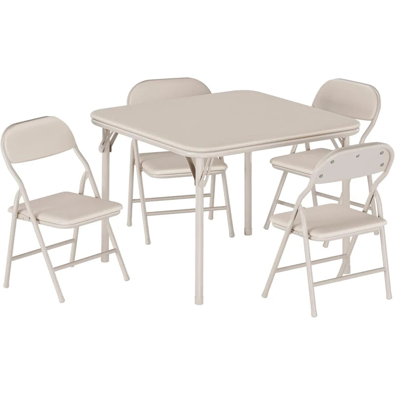 5-Piece Kids Folding Table & Chairs