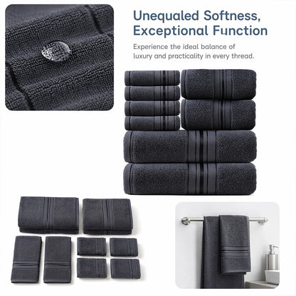 8-Piece Luxury Cotton Towel Set