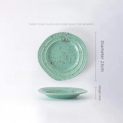 Soft Color Ceramic Dinner Plate