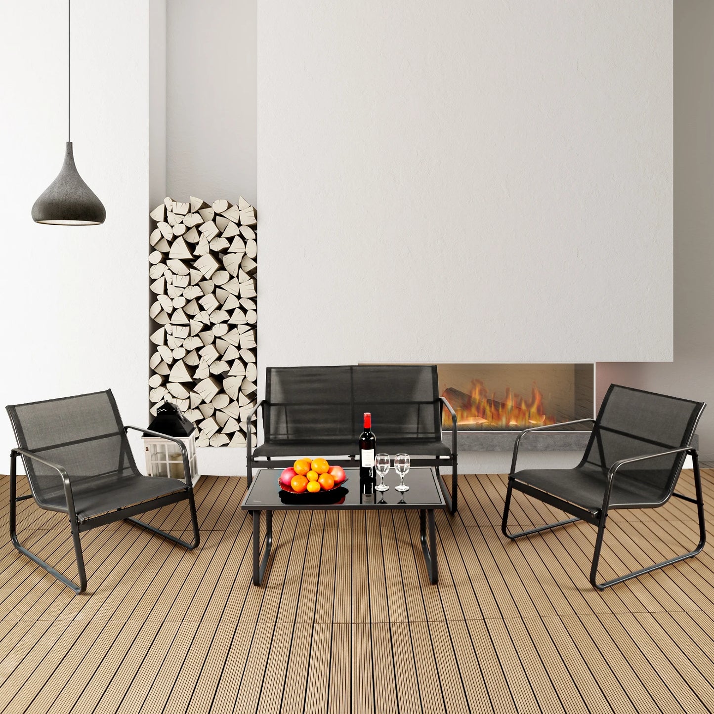 4-Piece Outdoor Patio Furniture Set