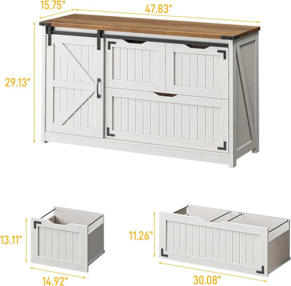 3-Drawer Farmhouse Filing Cabinet