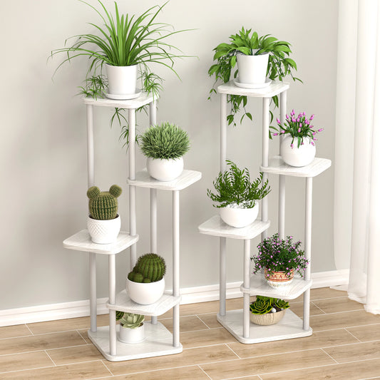 Multi-Tier Wooden Plant Stand