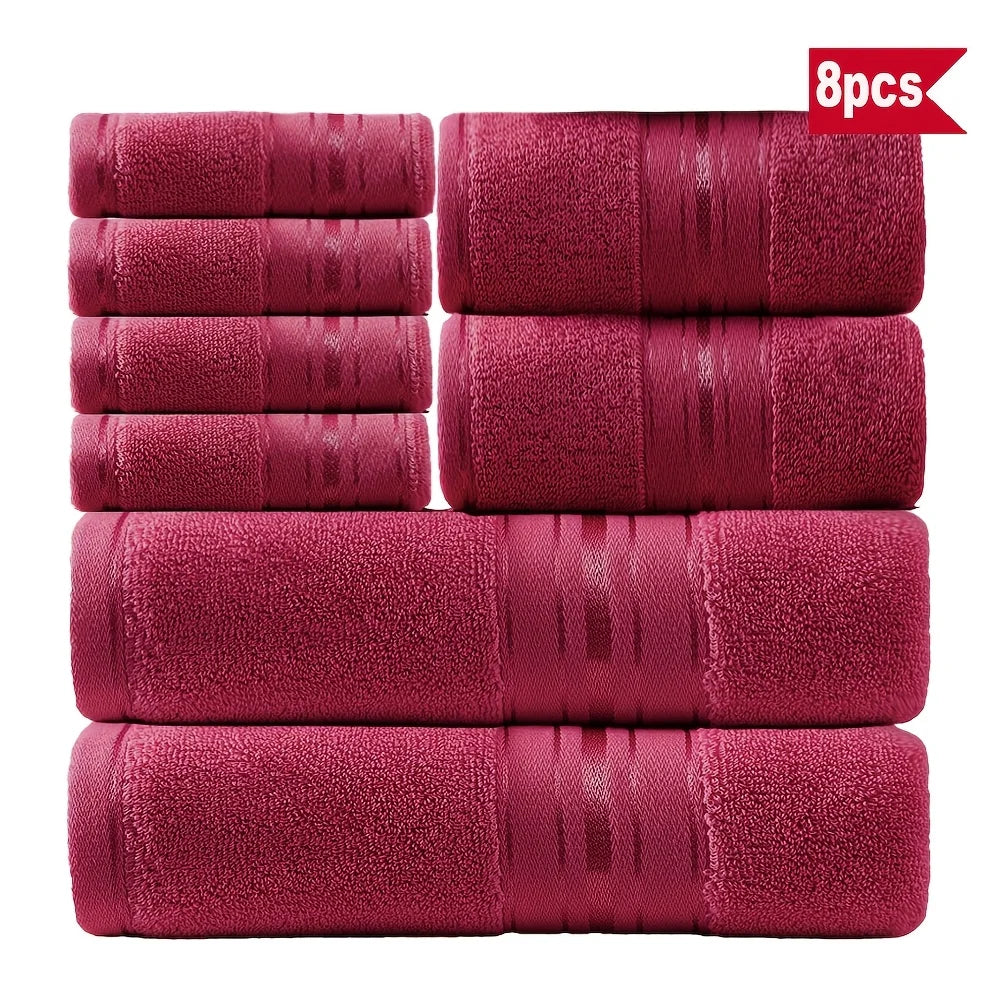 8-Piece Luxury Cotton Towel Set