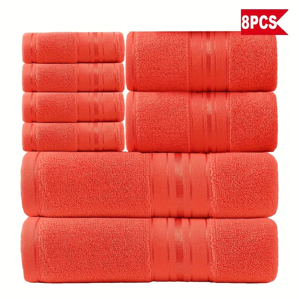8-Piece Luxury Cotton Towel Set