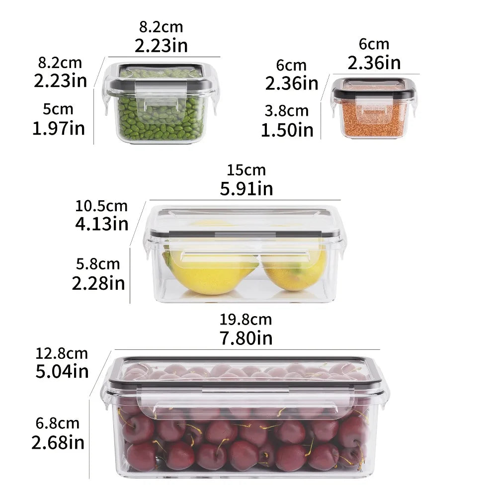 8-Piece Airtight Food Container Set