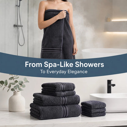 8-Piece Luxury Cotton Towel Set