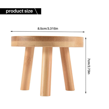 Round Wooden Plant Stand