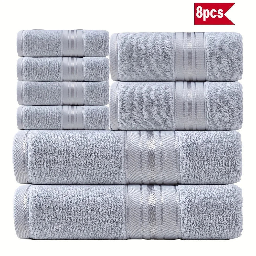 8-Piece Luxury Cotton Towel Set