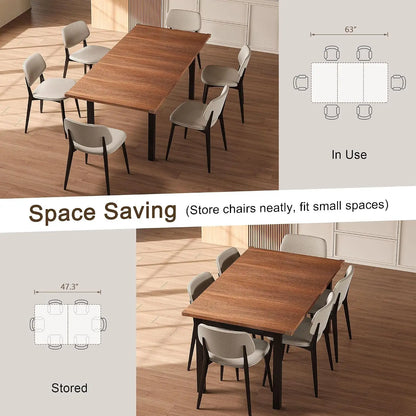 63-Inch Extendable Dining Table