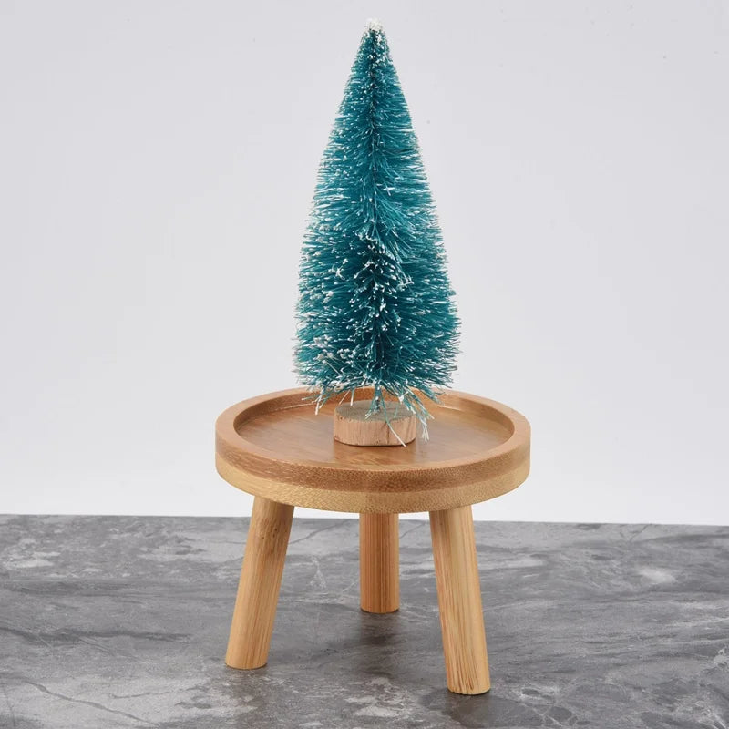 Round Wooden Plant Stand