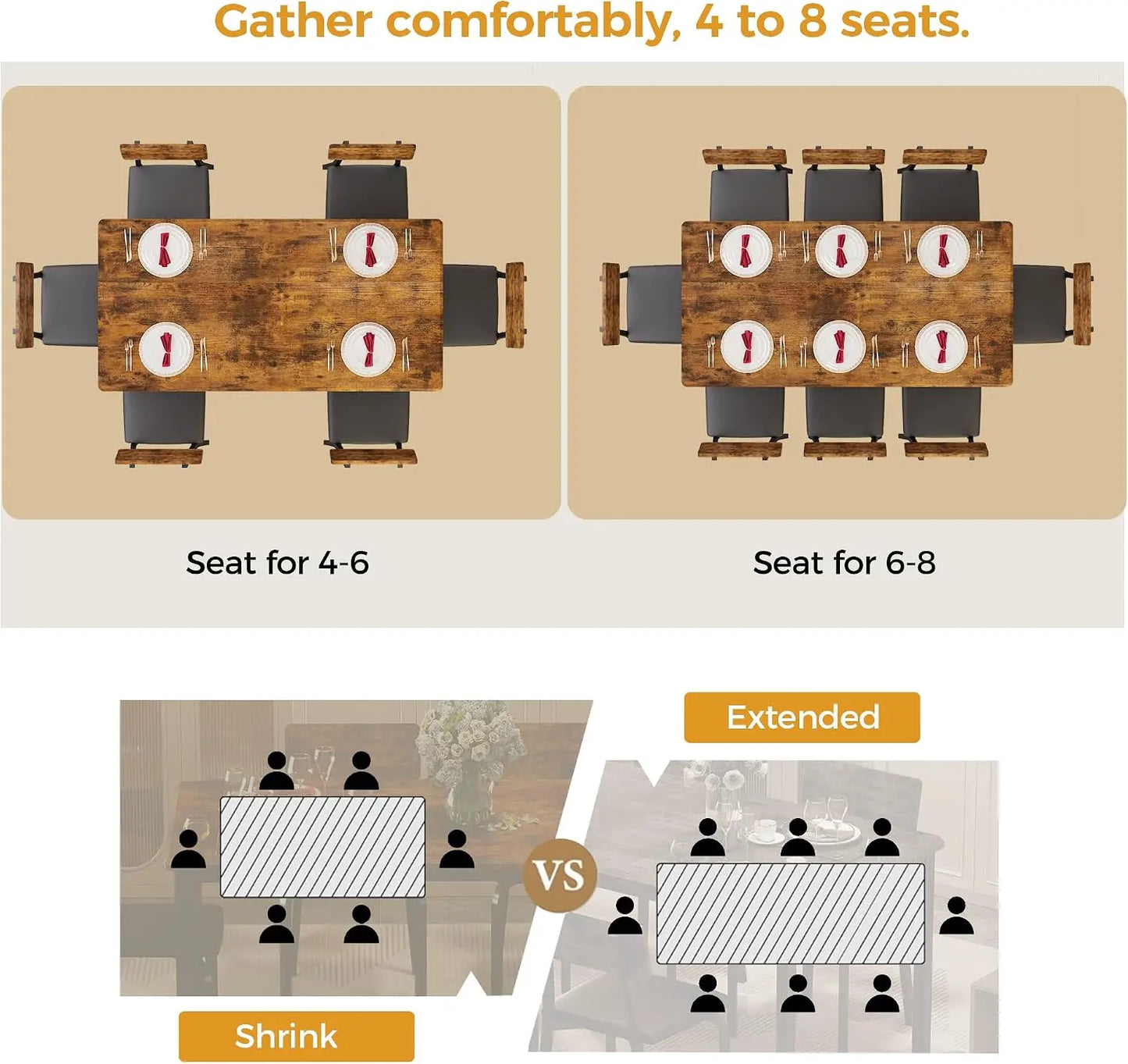 5-Piece Extendable Dining Set