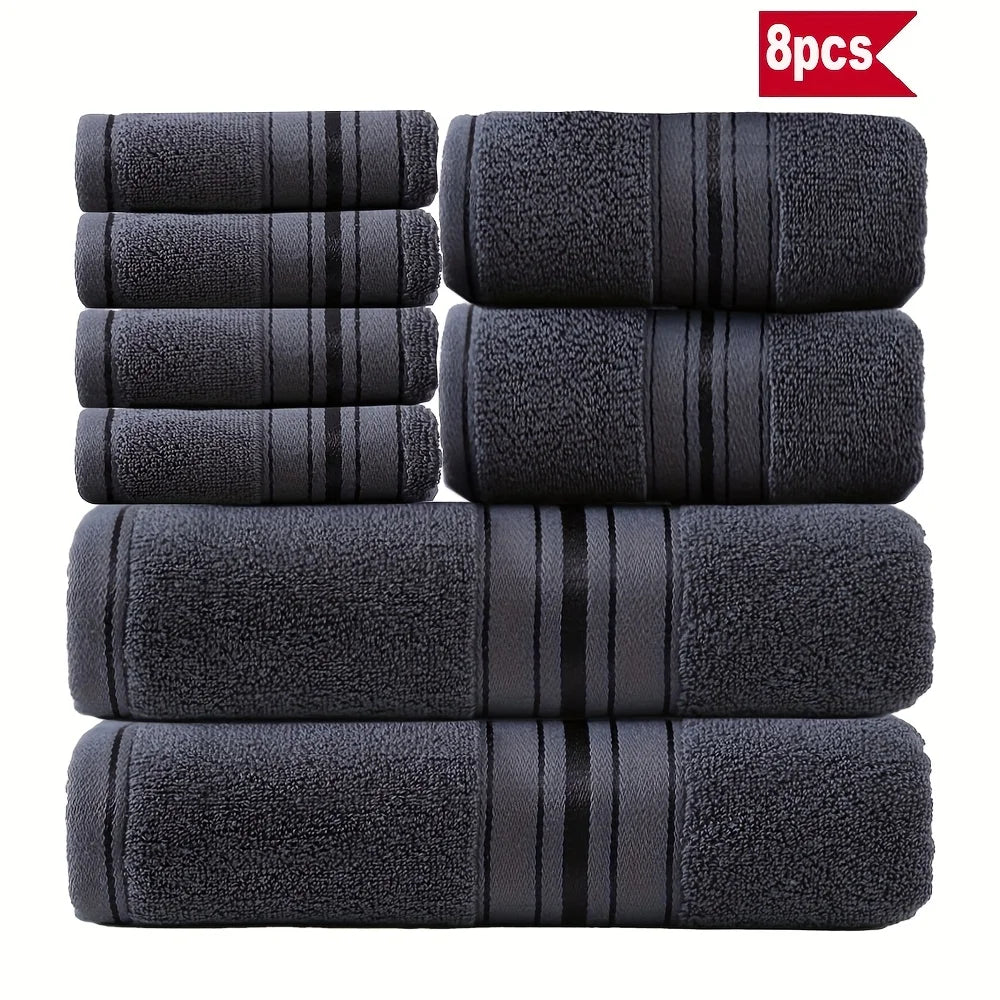 8-Piece Luxury Cotton Towel Set
