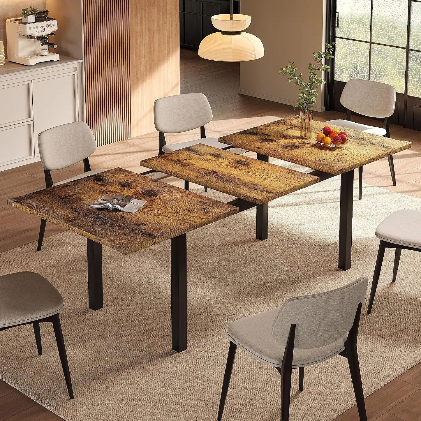 63-Inch Extendable Dining Table