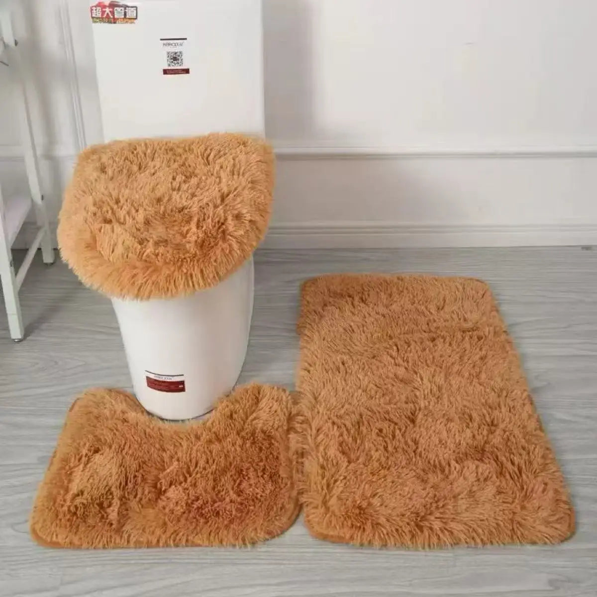 3-Piece Bathroom Rug Set