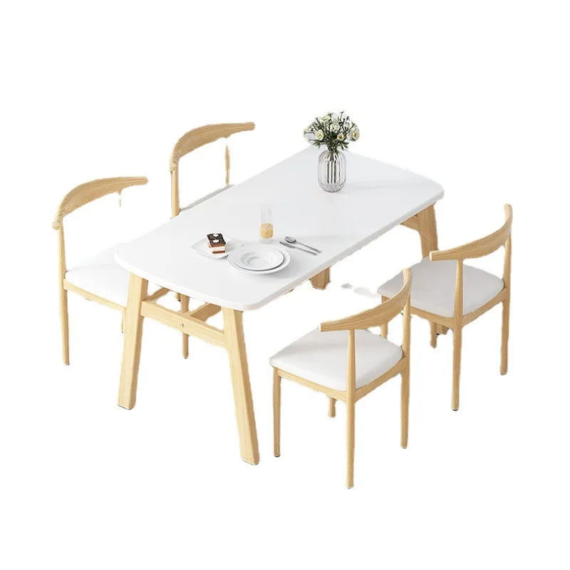 Extendable Dining Table Set with 4 Chairs