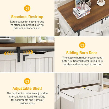 3-Drawer Farmhouse Filing Cabinet