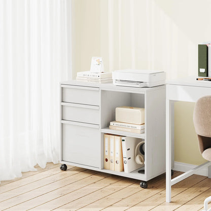 3-Drawer Rolling File Cabinet