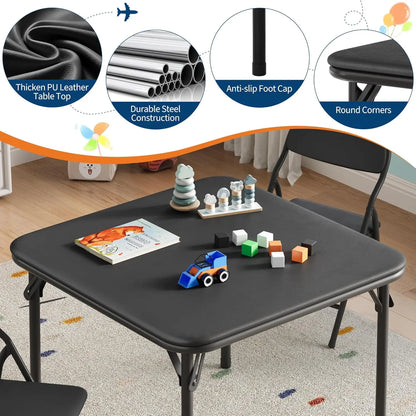 5-Piece Kids Folding Table & Chairs