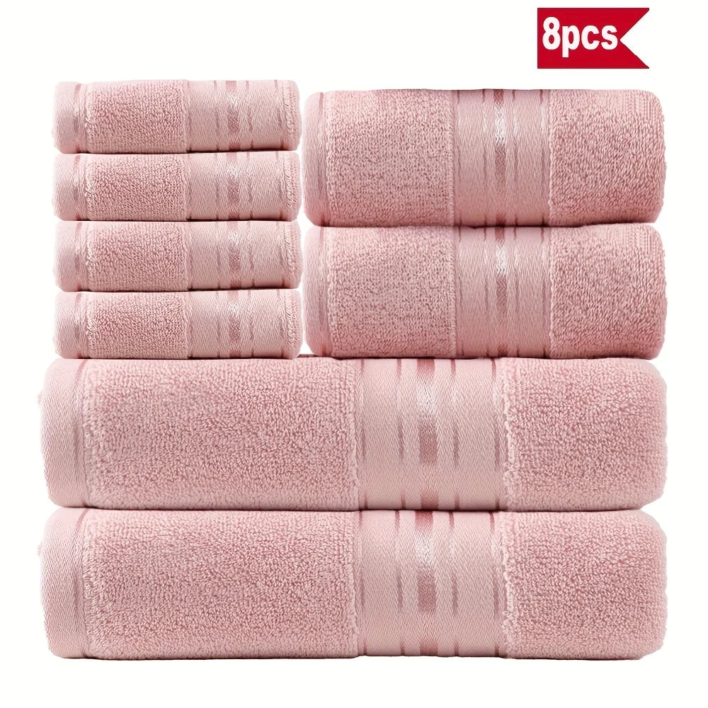 8-Piece Luxury Cotton Towel Set
