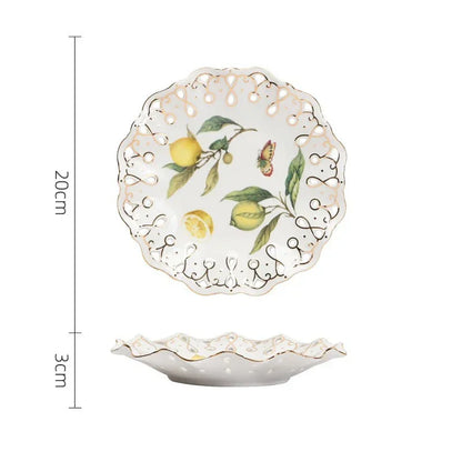 Lemon Pattern Ceramic Dinnerware