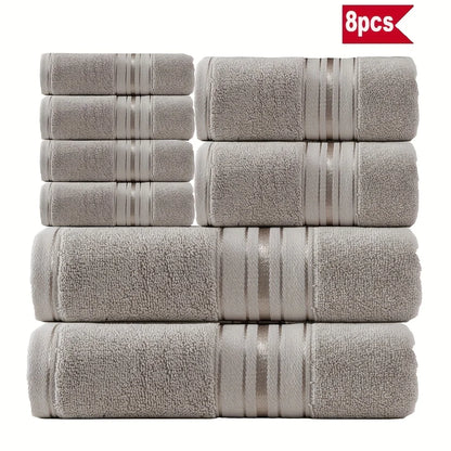 8-Piece Luxury Cotton Towel Set