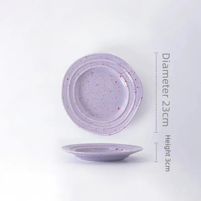 Soft Color Ceramic Dinner Plate