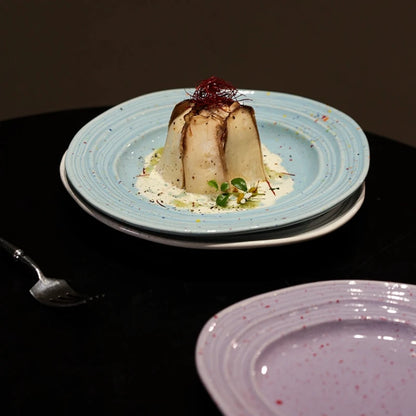 Soft Color Ceramic Dinner Plate