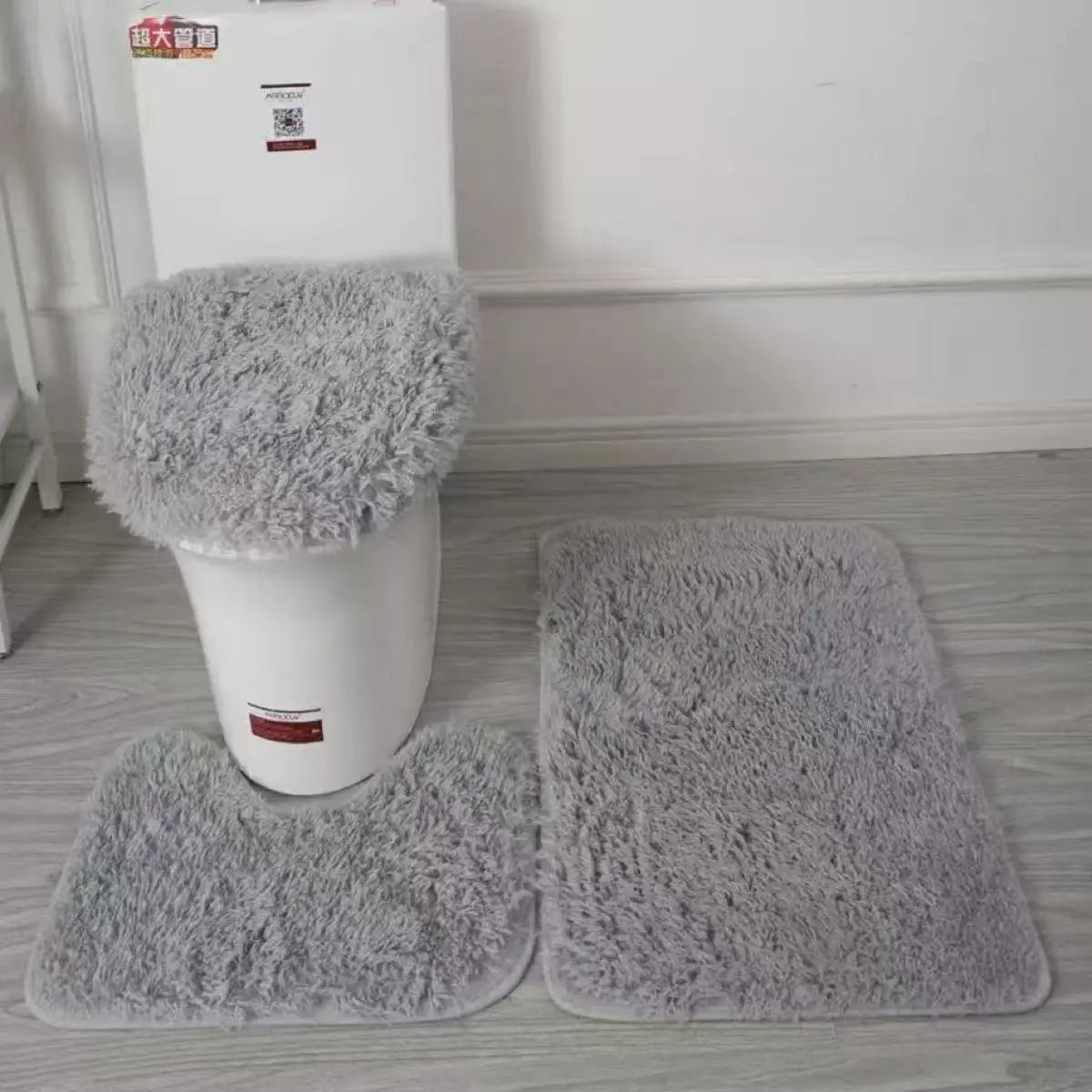 3-Piece Bathroom Rug Set