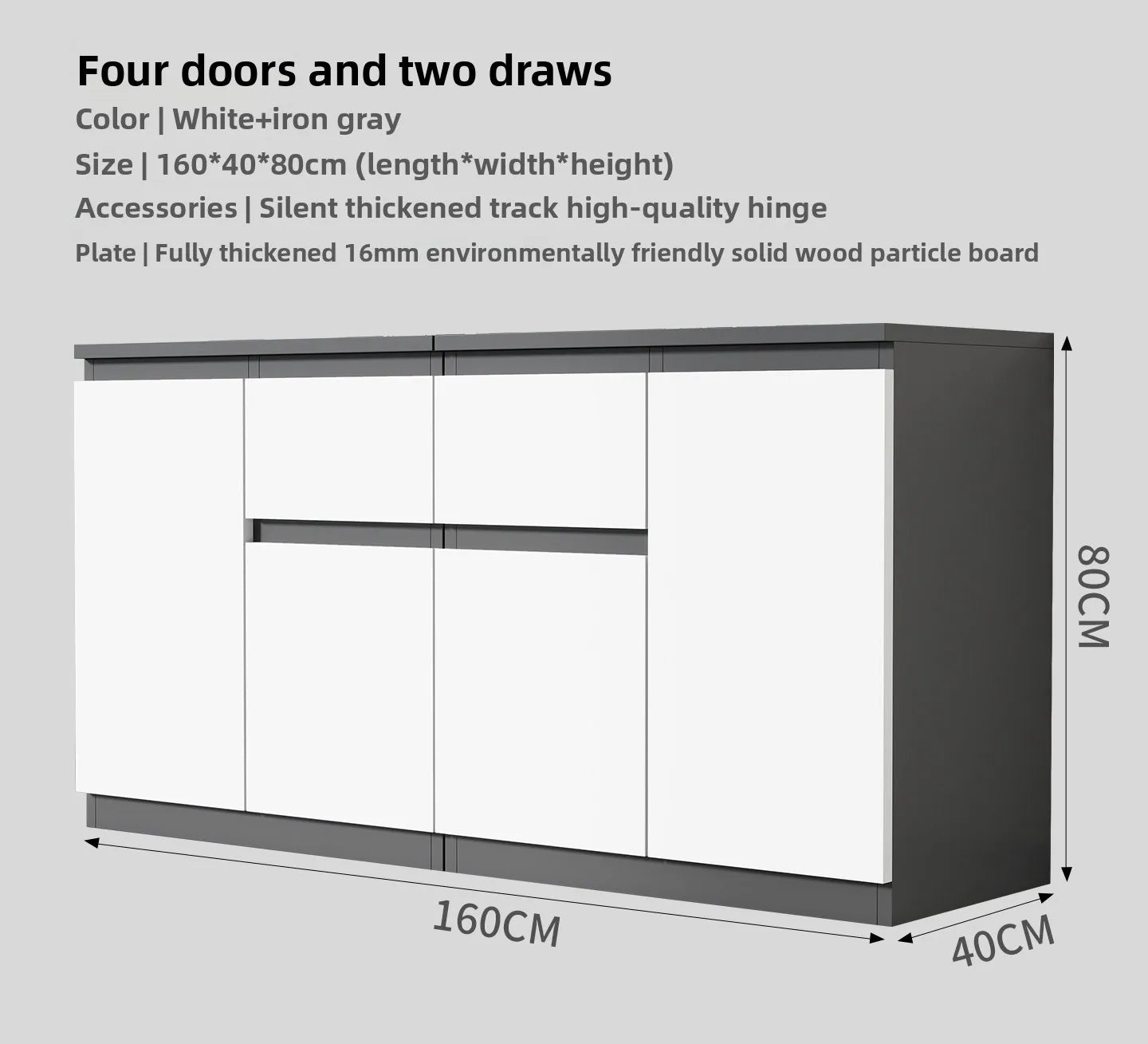 3-Tier Office Storage Cabinet