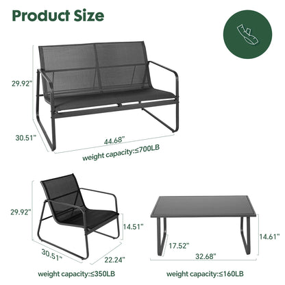 4-Piece Outdoor Patio Furniture Set