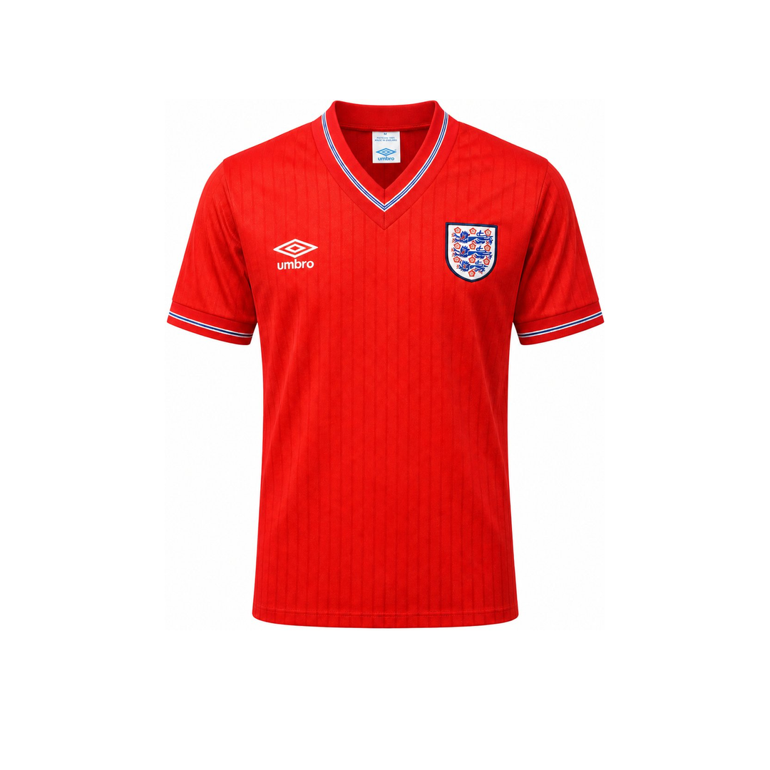 WearFlags England 1986 Away Red Retro